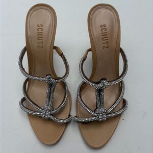Schutz Rhinestone Lauryn Heels